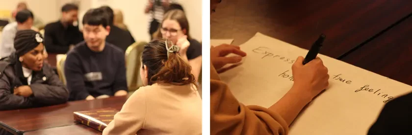 レビューセッションとグラウンドルール作成の様子