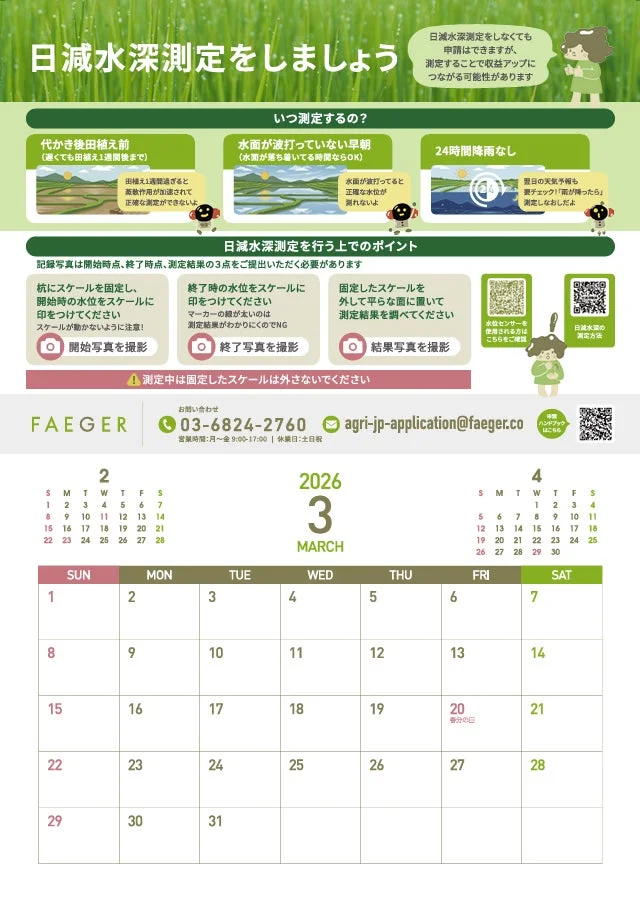 水田における日減水深測定の推奨時期と具体的なポイント